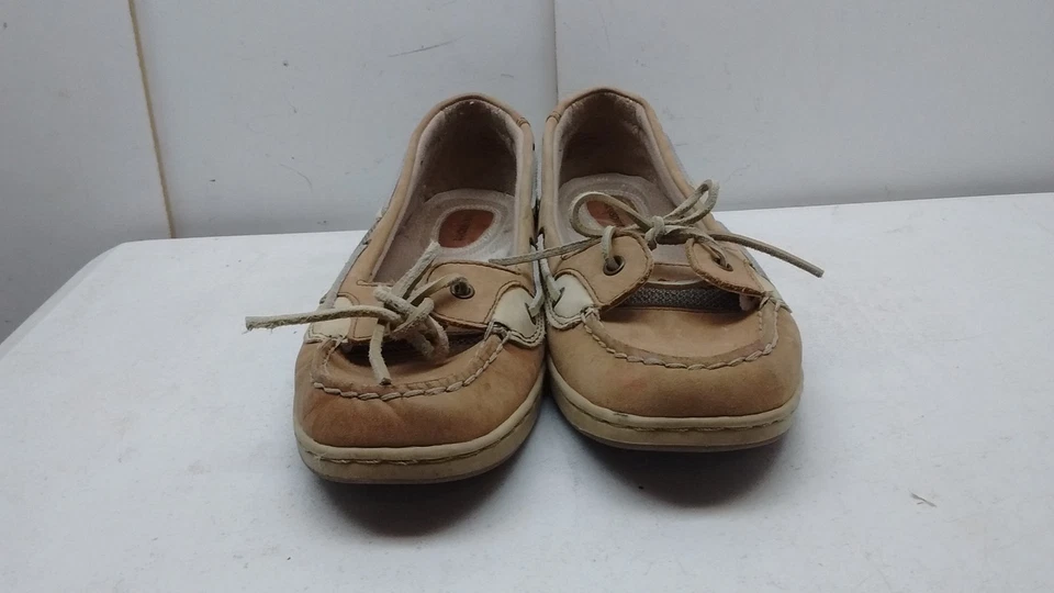 Easy Spirit Mujer Cuero Marrón Un Ojal Mocasín Barco Cubierta Campamento Zapato Talla 9M 40 Foto 2 de 4