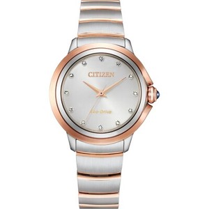 Citizen Eco-Drive Ceci Women's Two-Tone Diamond Accent Watch 32MM EM0956-54A