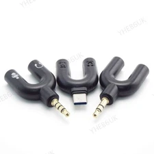 3.5mm Jack Microphone Converter Audio Adapter Headset Mic Type C Splitter 13H