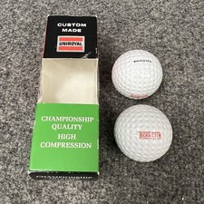 2 Vintage Uniroyal Golf Balls W/Sleeve High Compression TechniChem Unused