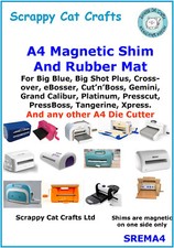 A4 Magnetic Mat & Rubber Mat for Grand Calibur A4 Die Cutter Scrappy Cat SREMA4