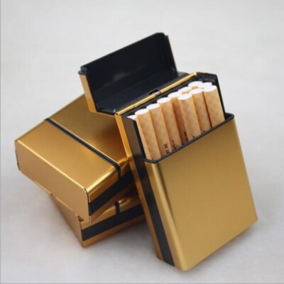 luxury cigarette box Ea551 Luxury Custom Stingray Leather Cigarette Cases Waterproof 20 Piece  Holder Lighter Box Portable Retro Smoking Cigarro Case - Custom Cigarette  Case and Stingray Leather Cigarette Case price