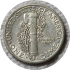 elf Mercury Dime 1944 D  World War II  44d1 — photo 2