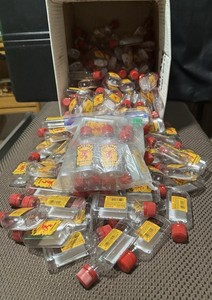 Huge Lot of 194 Fireball 50ml Empty Bottles + Caps Craft Project Materials Clean