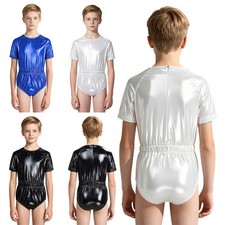 Kids Jumpsuit Anti-Strip Adaptive Unisex Bodysuit Incontinence Boys Girls Shiny
