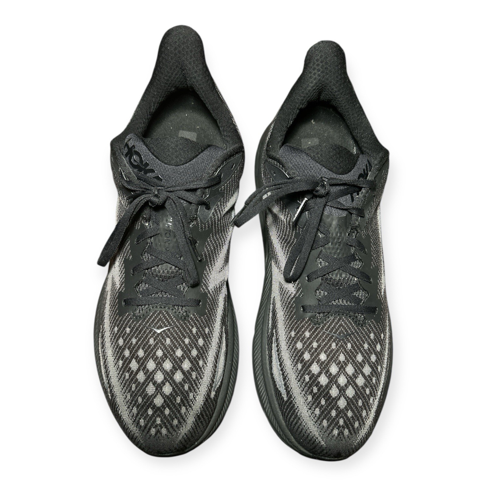 Hoka One One Clifton 9 Black Gray Low Top Men's Running Athletic Shoes size 15D thumbnail 5