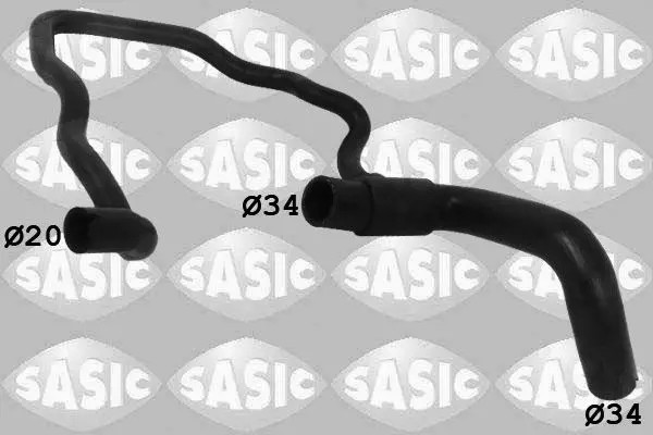 Tubo sistema di raffreddamento Sx in basso 3406211 SASIC per OPEL ASTRA H