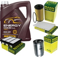 Mann Inspektionspaket 5L Mannol Energy 5W-30 FüR Hyundai I30 1.6 Crdi