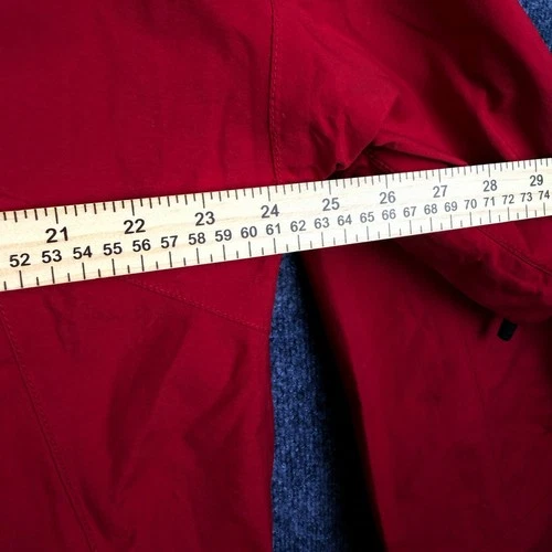 Obermeyer CORE Gore Tex Hooded Ski Jacket Vintage 90s L Red Parka image 8