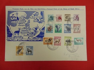 South Africa 1954 Set To 10/ . SG.151/164 Fine Used On Cover. AU.74