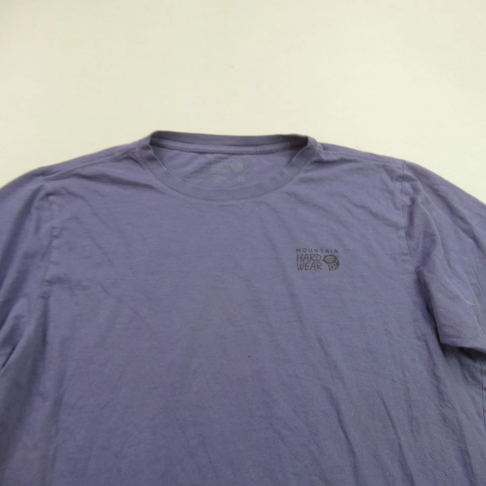 Mountain Hardwear Shirt Mens XL Short Sleeve Casual Crew Neck Purple - Image 3 of 4