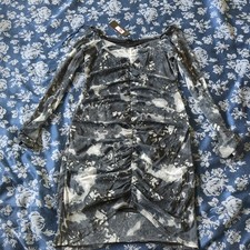 Black And White Stretchy Body Con Long Sleeve UK 12 But More Of A 10 Innocence