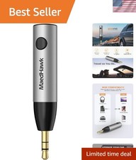 Hands-Free Bluetooth 5.0 Adapter for Car - Compact 3.5mm Wireless Connection