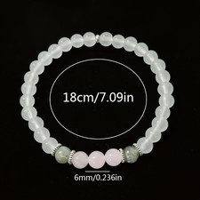 Natural Stone 1PC Beaded Bracelet Perfect Gift Elegant For Men Women ;