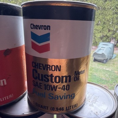 Chevron Custom 10W-40 1 Quart Oil Empty