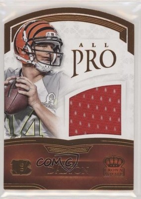 2015 Crown Royale All Pro Materials Die-Cuts Bronze 18/49 Andy Dalton 0d4d