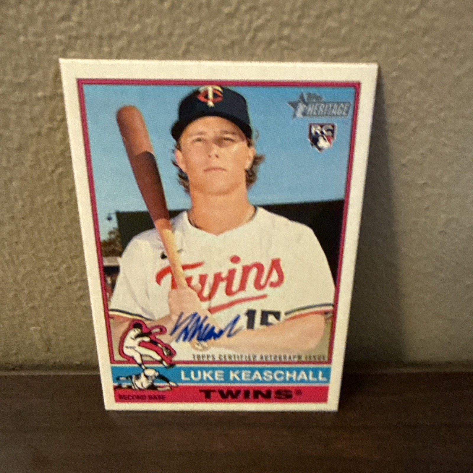 2025 Topps Heritage High Number Luke Keaschall Real Ones Auto #ROA-LK RC