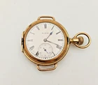 Antique Elgin Pocket Watch converted to wrist watch Elgin USA NOT running -AF