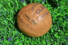 Autographed Vintage Football  (Full Size) Signed by 2 1966 World Cup Winners