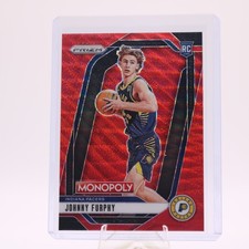 2024-25 Panini Prizm Monopoly Red Wave Prizm Johnny Furphy RC #60 - Pacers