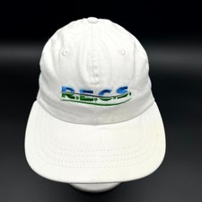 RECS Hat Cap America Men White Baseball Strapback Embroidery Adjustable USA Made