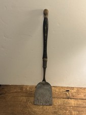 Vtg Hand-forged Metal Spatula Black Painted W...