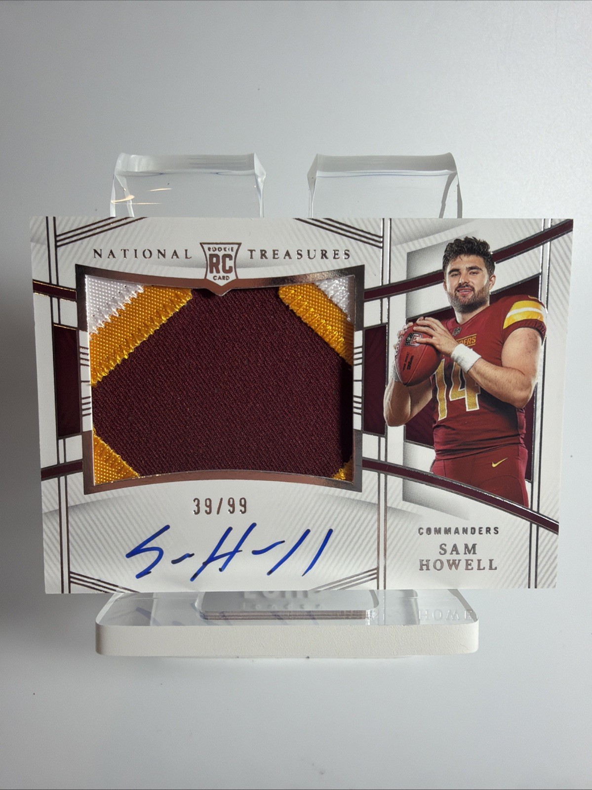 2022 National Treasures SAM HOWELL Crossover Rookie 3 Color Patch Auto /99 (RC)