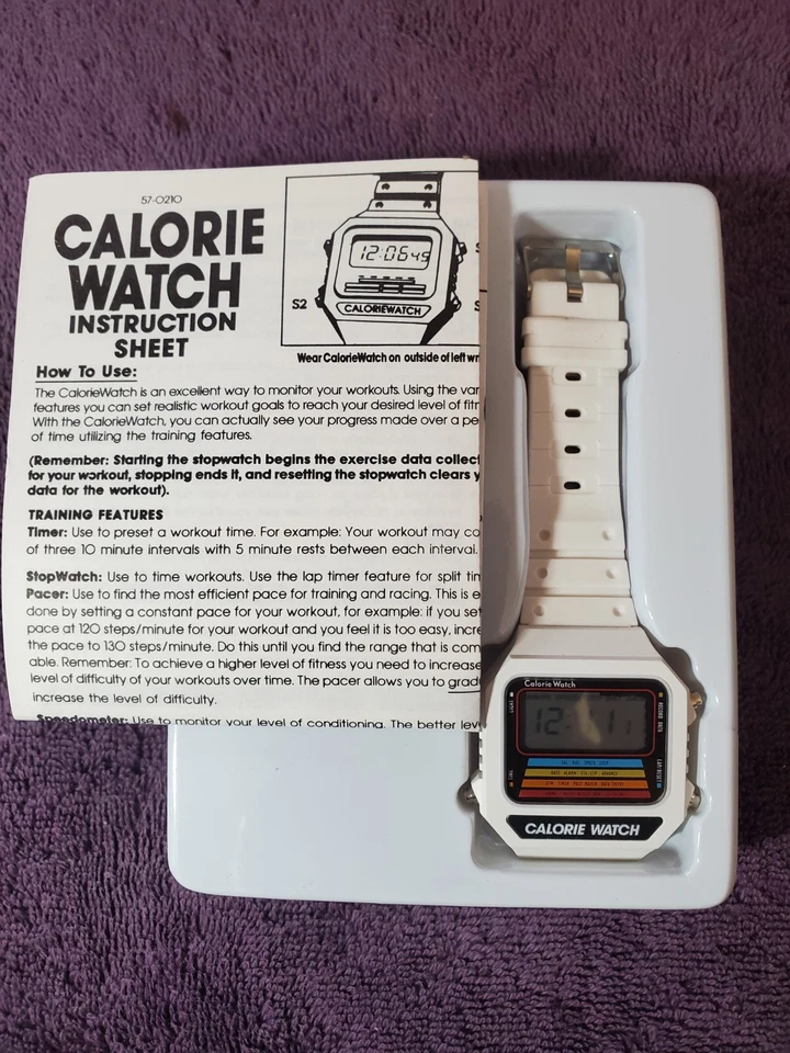 Reloj Pulsera Deportivo Digital Ayuda para Pérdida de Peso 1986 Calorie Watch Nuevo Batería Foto 3 de 4
