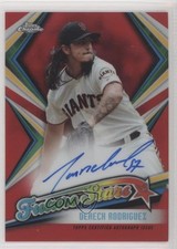 2019 Topps Chrome Future Stars Red Refractor 1/5 Dereck Rodriguez Auto 0b0
