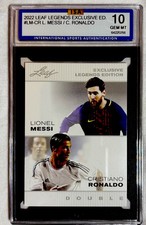 2022 Leaf Exclusive Legends Edition - Lionel Messi, Cristiano Ronaldo #LM-CR