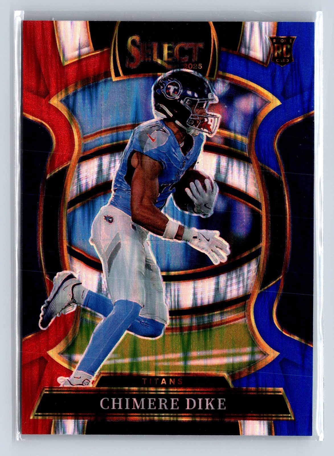 2025 Panini Select Concourse Chimere Dike Red & Blue Shock Prizm (RC)