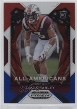 2021 Panini Prizm Draft Picks All-American Red White & Blue Caleb Farley 0x4w