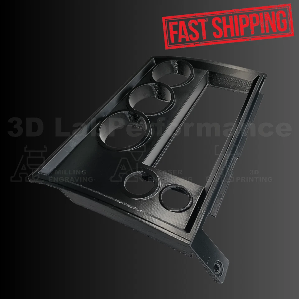 Chevrolet Blazer S10 Radio Dash Trim Bezel with Triple Gauge - Image 3 of 4