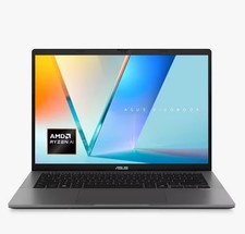 Image of ASUS Vivobook S14 Laptop AMD Ryzen AI 5 16GB RAM 1TB SSD 14 inch WUXGA Silver