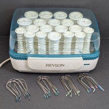 Revlon RV251 UltraCurl Hot Rollers 20 Hair Curlers Clips Vintage