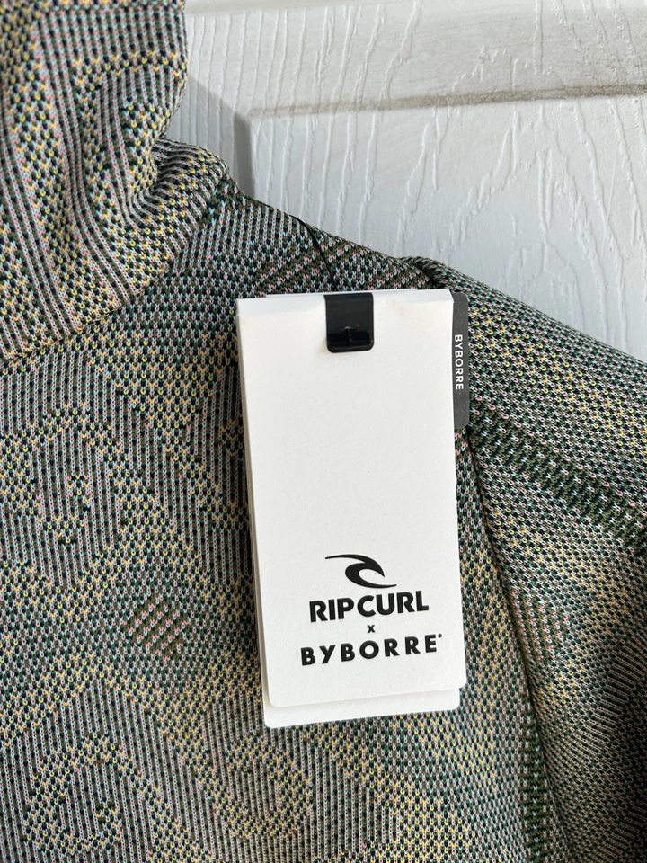 NUEVO CON ETIQUETAS Chaqueta Para Hombres Ripcurl x Byborre Cuarto Cremallera Manga Larga $460 Talla XS Foto 3 de 4