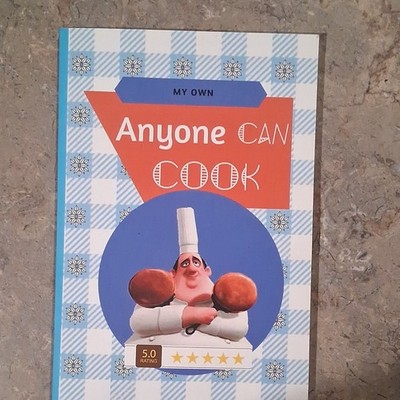 Anyone Can Cook Blank Recipe Journal Blue Cover Cardboard ISBN 9789642047748