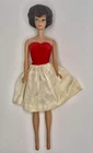 Vintage BUBBLE CUT Barbie BRUNETTE 1962 63 Transitional Doll Small Neck Knob