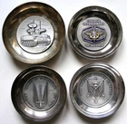 LOT of 4 COUPLES SCHOOLS OF COETQUIDAN ST CYR EMIA STAFF CID ARTILLERY