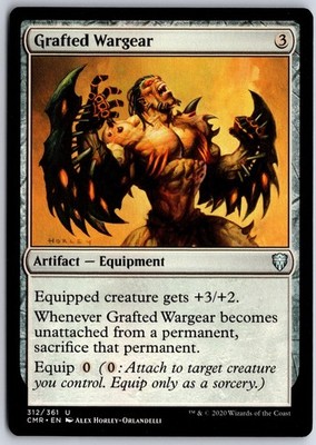 Grafted Wargear 312 UC Commander Legends Magic: The Gathering NM/M