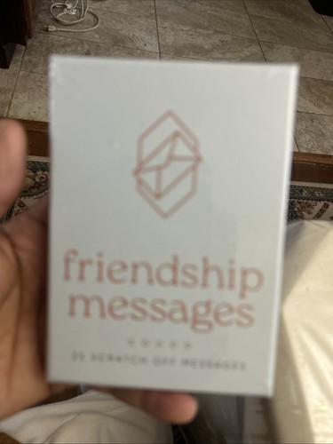 Lot de deux jeux de 25 cartes amitié gratter messages réfléchis et amusants neufs dans leur emballage - Photo 2/8