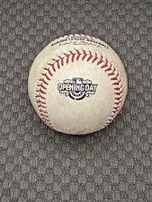 2016 Opening Day Phillies at Reds Game Used Baseball - Batter, Scott Schebler