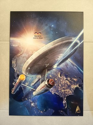 Displate Limited Edition Engage! Star Trek USS Enterprise Glows in the Dark 3D