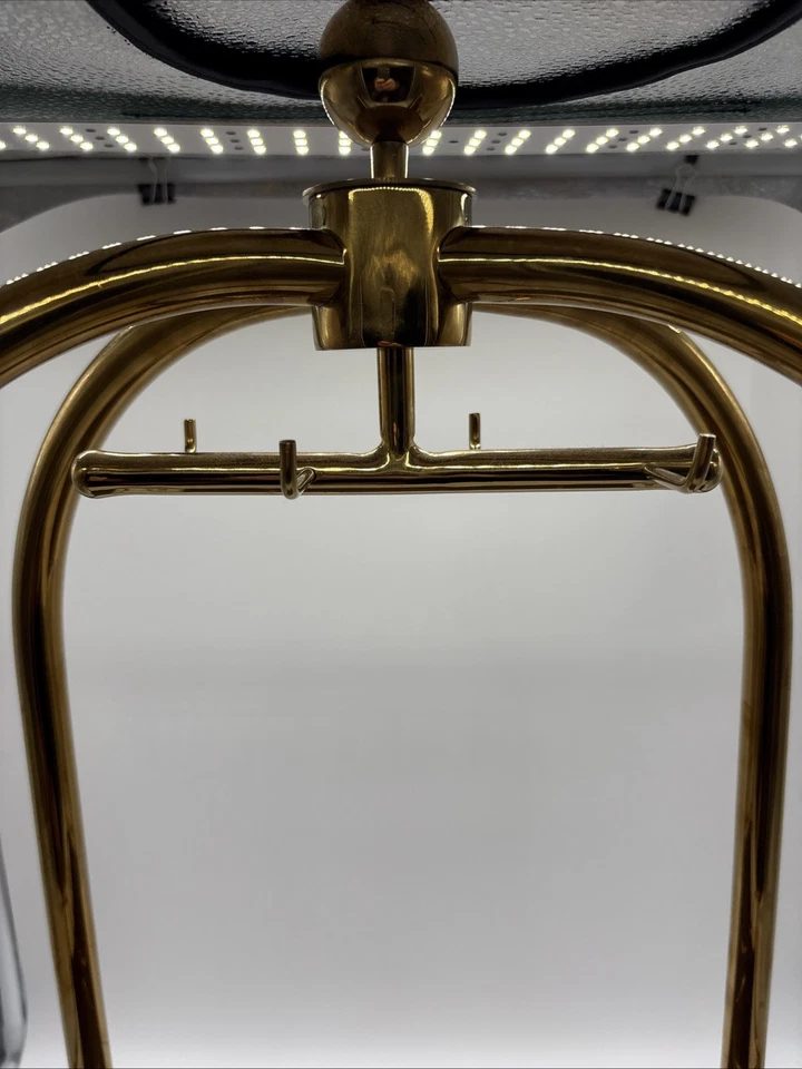 Carro portaequipajes de vino Godinger dorado de acero inoxidable Foto 4 de 4