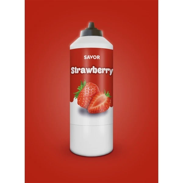 HOPSER FUNFOOD Erdbeere - Topping - Eis Sauce - 1 Kg