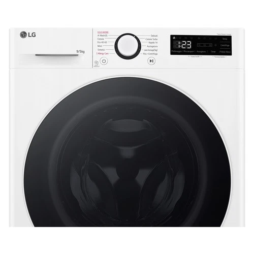 LG Lavasciuga slim D2R5S09TSWW  9/5kg AI DD, Vapore , 1200 giri, TurboWash - Immagine 2 di 4