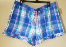 Secret Treasures Women Lounge Sleep Shorts size 3X 22W-24W Plaid NEW
