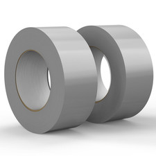 9 Mil 2-Pack Silver Heavy Duty Duct Tape Strong Adhesive, 2 in X 30 YD To
