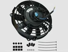 7" Universal Slim Pull Push Electric Radiator Cooling Fan 12V 800CFM Black