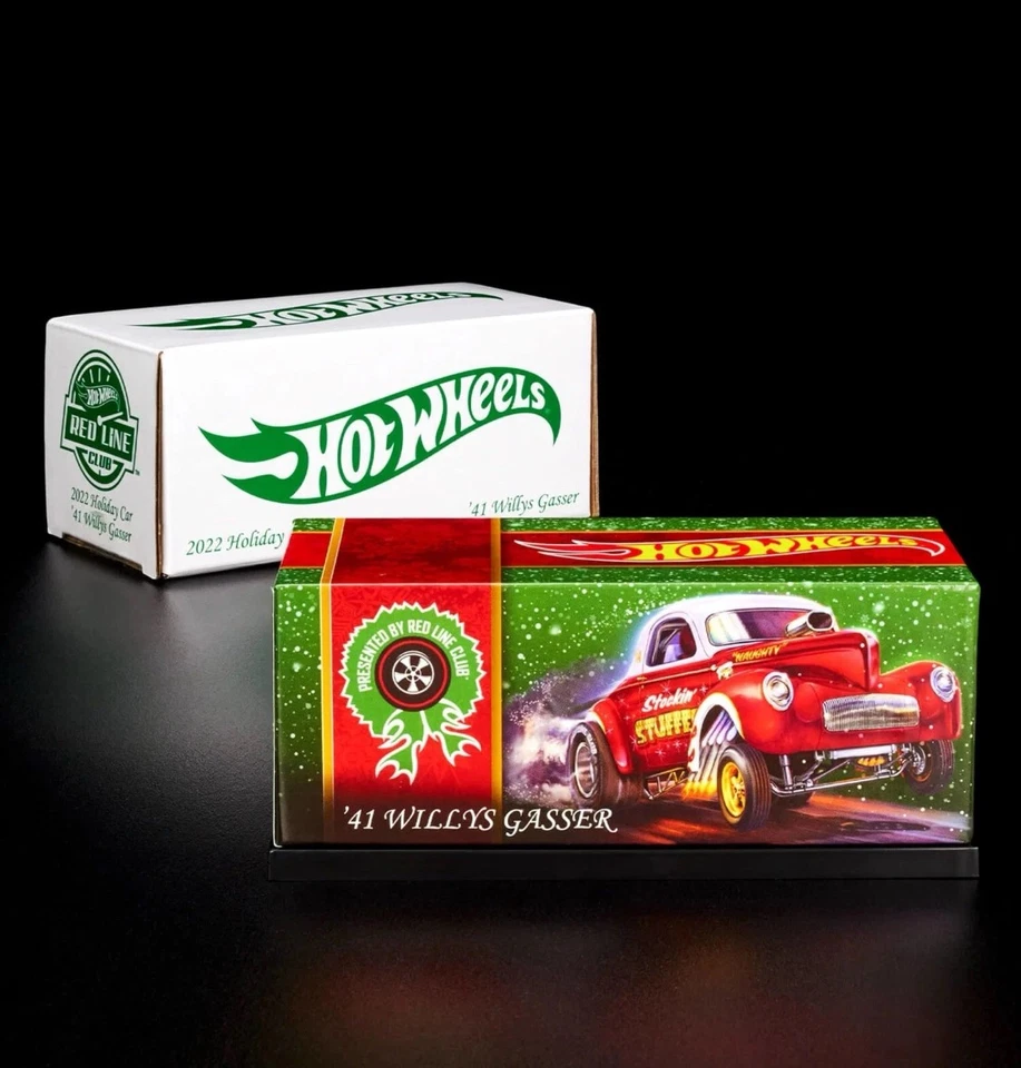 Hot Wheels Red Line Club 2022 Holiday Car 41 Willys Gasser Stockin’ Stuffer NIB - Image 2 of 4